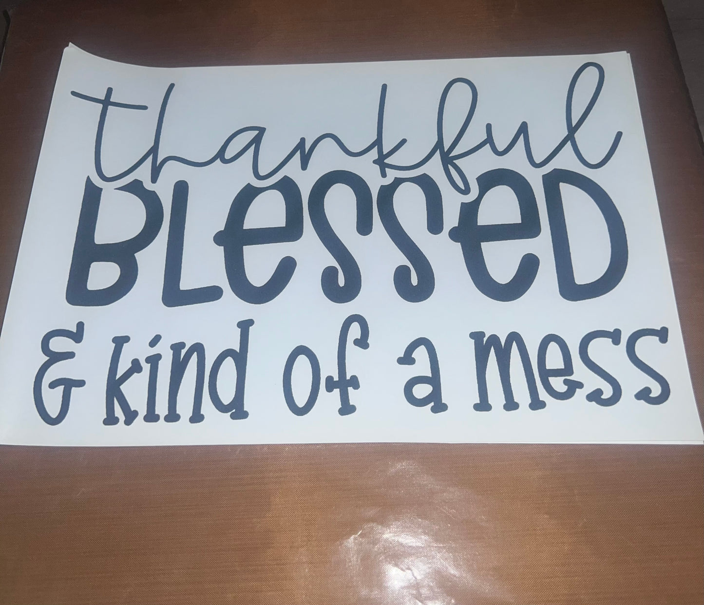 Thankful/Blessed & Kind of a Mess