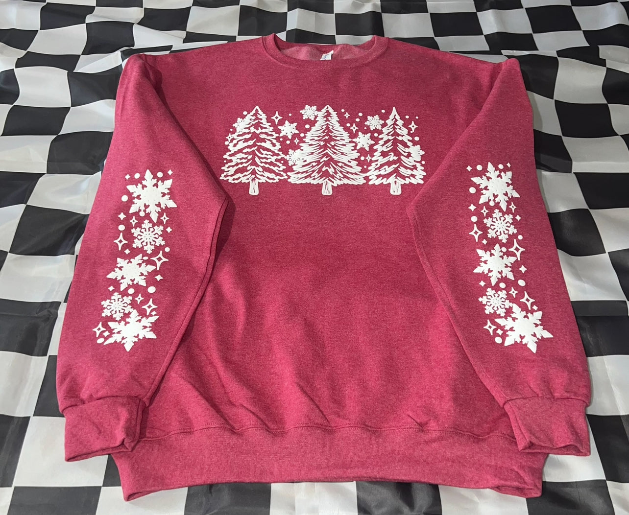 Christmas Trees (puff print)