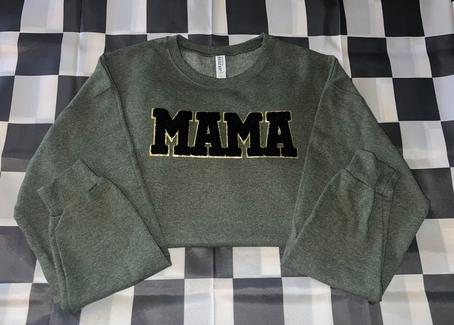 Mama Sweatshirt (Green|black)