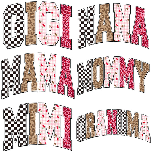 Pink Checker/Cherry/Leopard